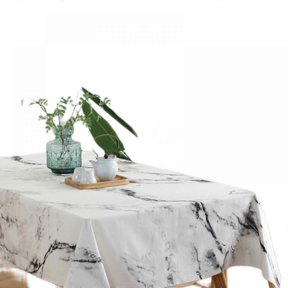 Tablecloth,Marble Tablecloth, Stained Marbled Background Image Abstract Textures Monochromatic Design Print, Rectangular Table Cover for Dining Room K