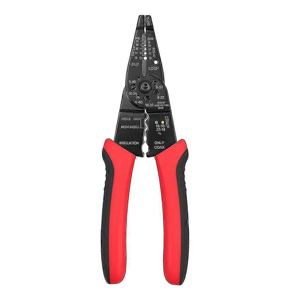 8 Inch Wire Stripper Crimper Cutter 10-22 Awg Multi-function Tool Kit Professional Wire Stripping T