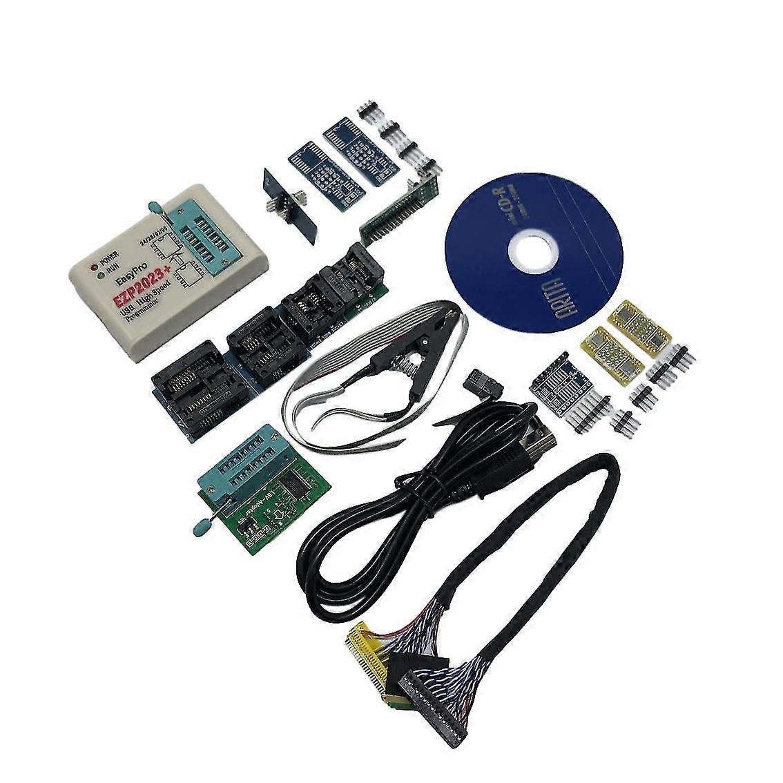 Ezp2023 Usb Spi Programmer With 12 Adapter Support 24 25 93 95 Eeprom Flash Bios Compiler Highest P