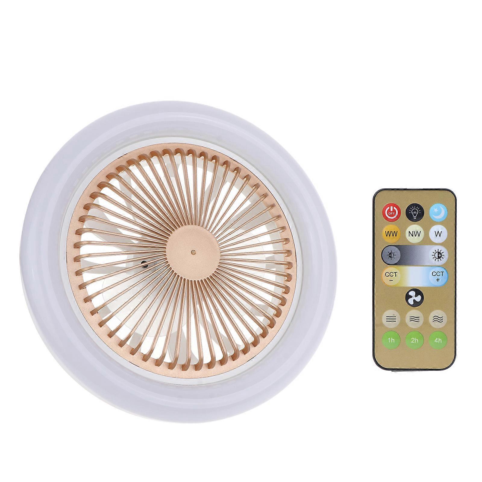 E27 2in1 Timer Ceiling Fan with Lights Dimming 3 Gear Wind Speed Fan light