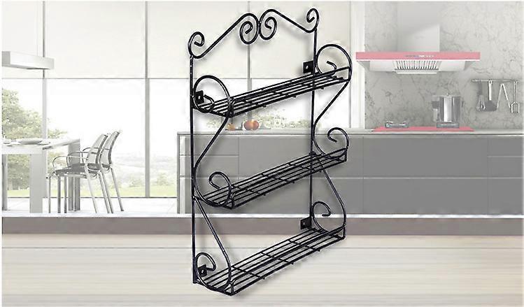 Vintage Decorative Metal Pantry Spice Rack