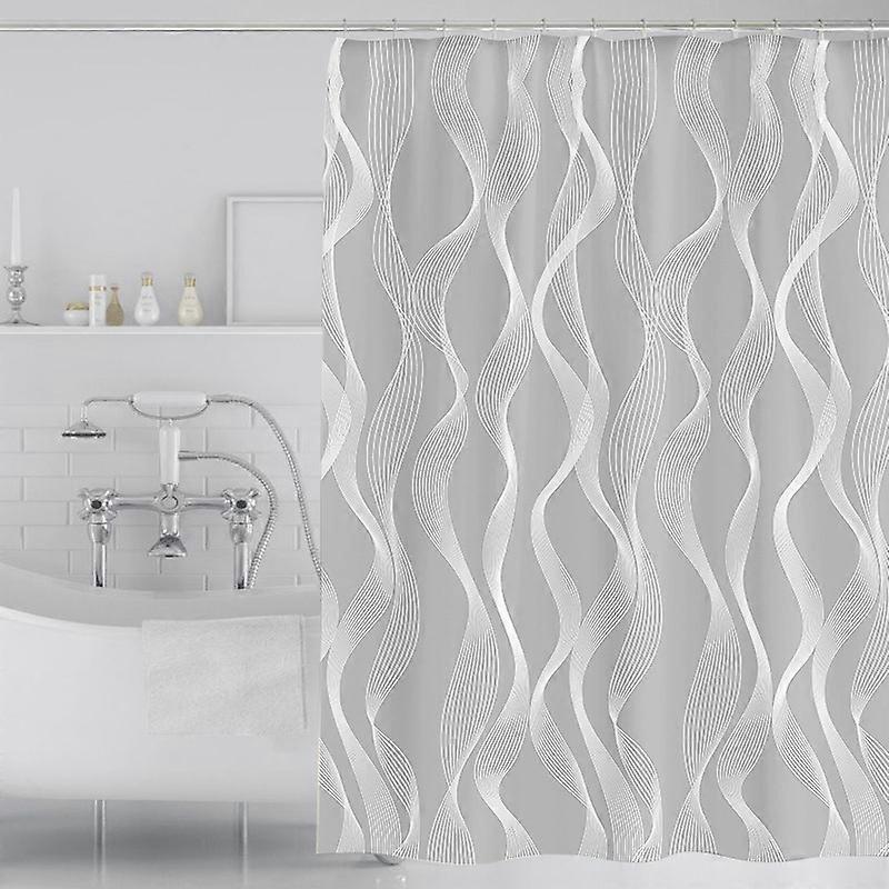 1pc Shower Curtain 200(width)x180(height)cm Mildew Proof Polyeste