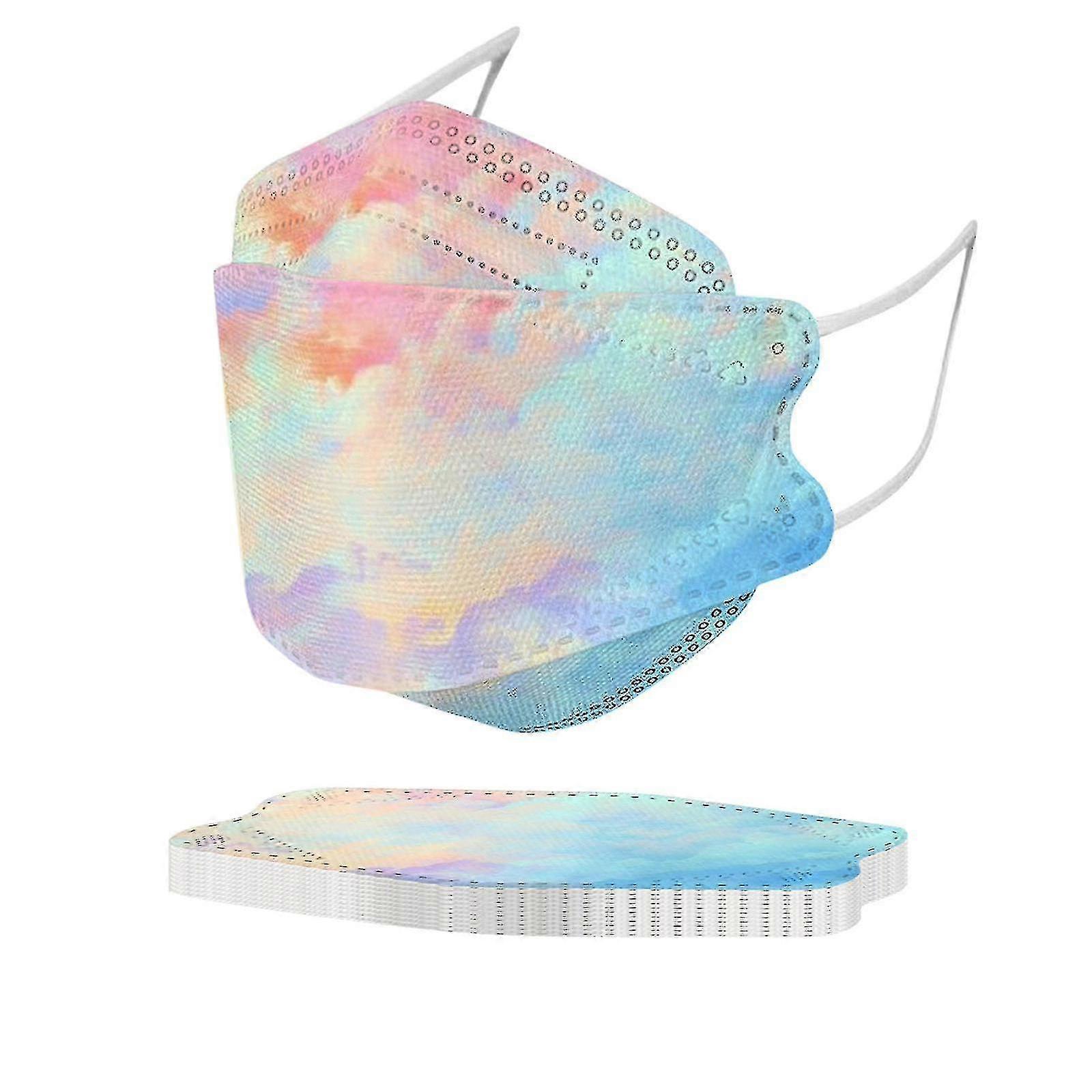 50pcs Premium Filter Masks, Willow-shaped Four-layer Gradient