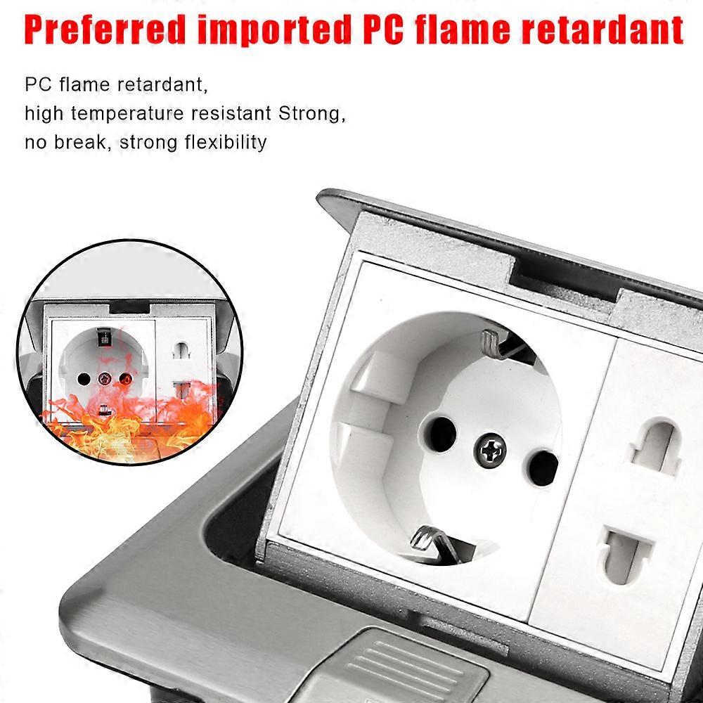 Pop Up Floor Socket Desktop Socket EU/Universal Power Outlet Electrical ...