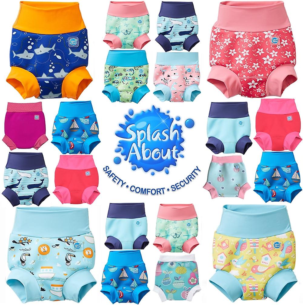 thumbnail image 2 of Splash About Happy Nappy Swim Diaper - Reusable Neoprene Diaper For Babies 12-24 Months, Award-Winning Leak Protection 2 of 12