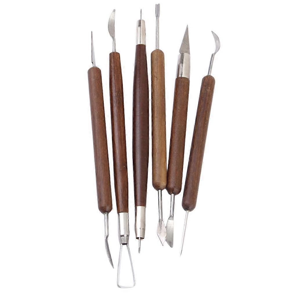 1pack Pottery Clay Sculpture Carving Tool Set 6pcs