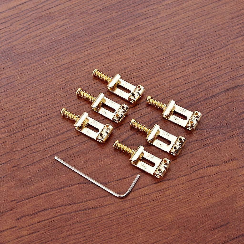 Gold Guitar Bridge Saddle Accessoires Guitar Tremolo System Stringed Instruments Guitar Bridge