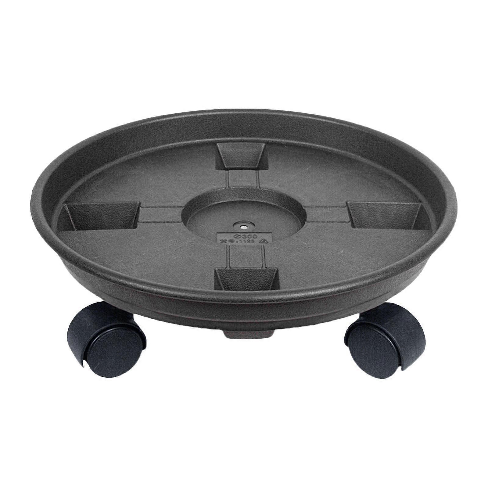 Bitki Tabağı Haddeleme Tesisi Standı Tekerlekli İç Mekan Dış Mekan İçin Çok Amaçlı 33cm