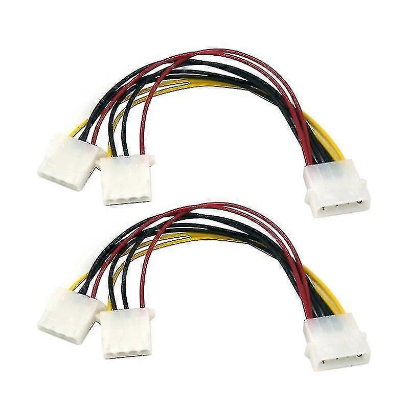 Hard Drive Optical Drive Interface Cable 20cm 4 Pin One In Two 2 Way Psu Power