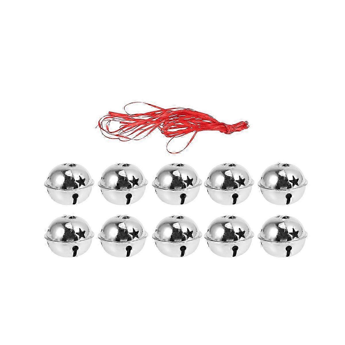 11Pcs Five-point Star Christmas Bells Mini Creative Shiny Rattle Bells ...