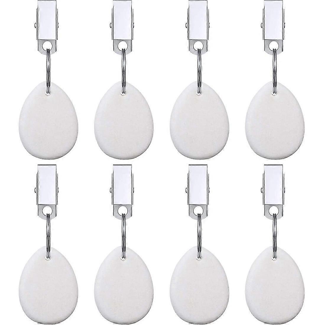 8pcs Tablecloth Weights Teardrop Table Cover Weights Metal Clip Tablecloth Pendant Stone Table Weig