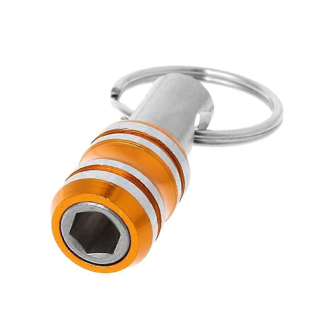 1/4inch Stainless Steel Socket Hexagonal Shank Quick Release Keychain Screwdriver