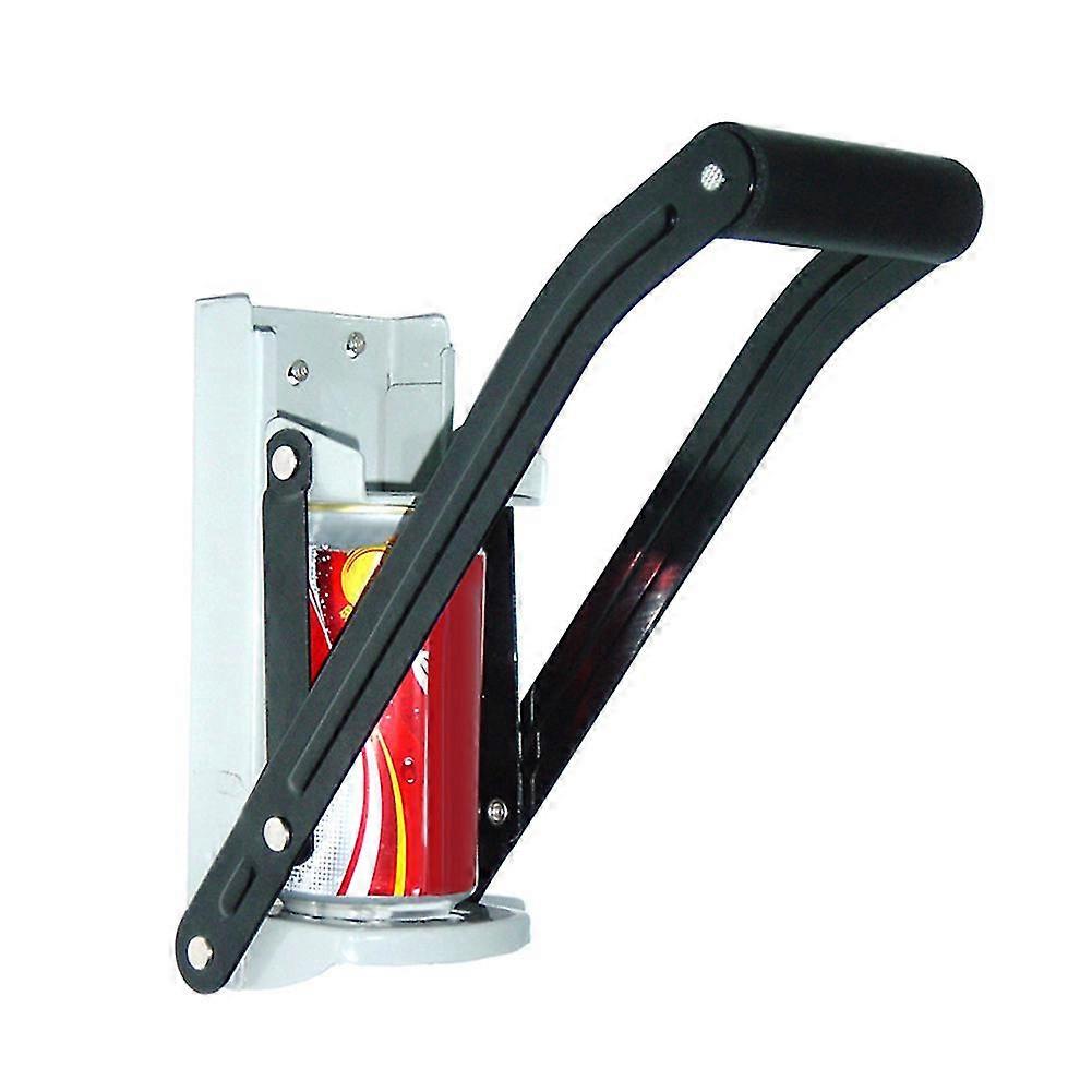 Beer Tin Can Crusher 12oz Bottle Opener With Grip   Wall Mounted Recycling Tool