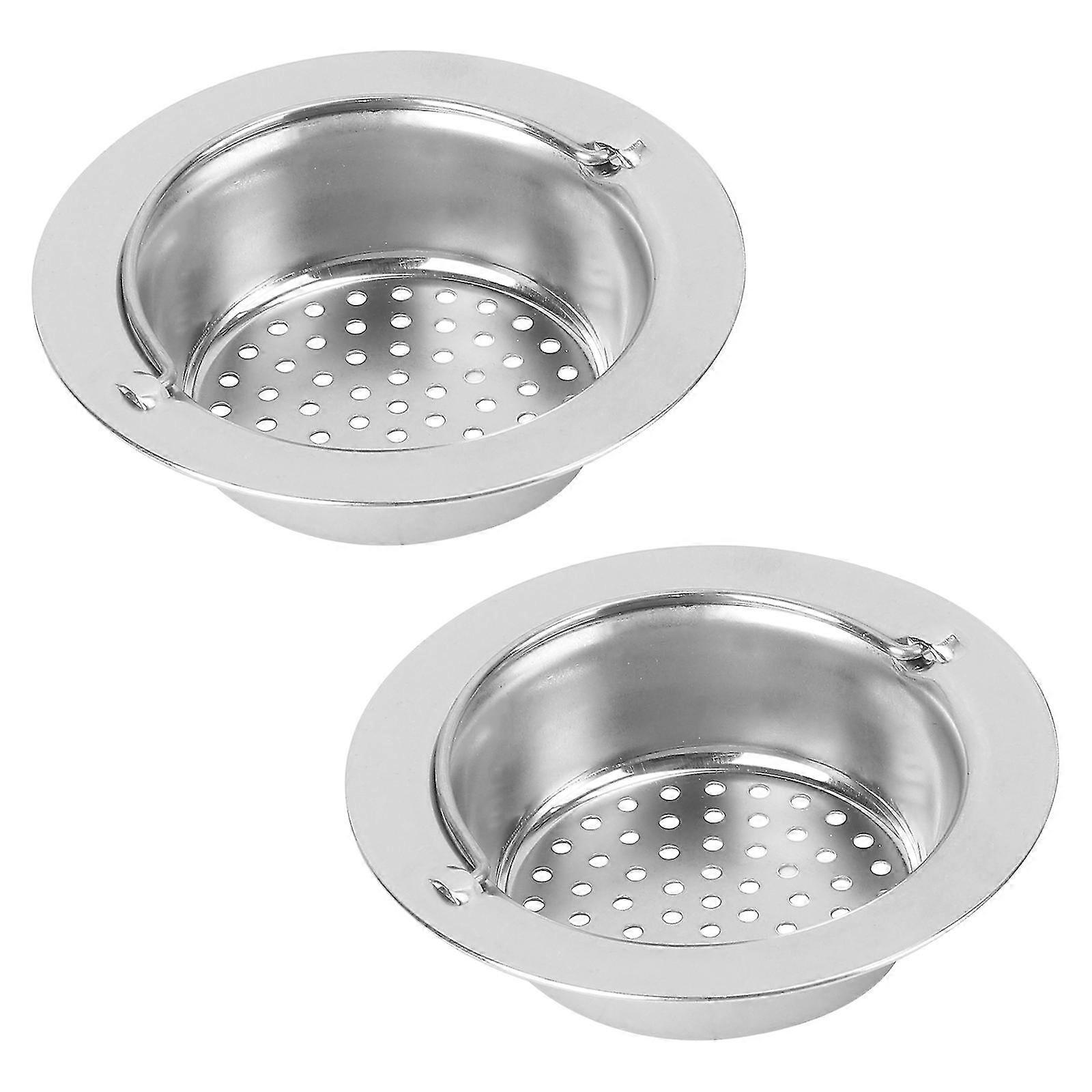 2 Pcs Mesh Strainer Waste Basket Strainer Kitchen Sink Strainer Bathroom Strainer Garbage Disposal Strainer