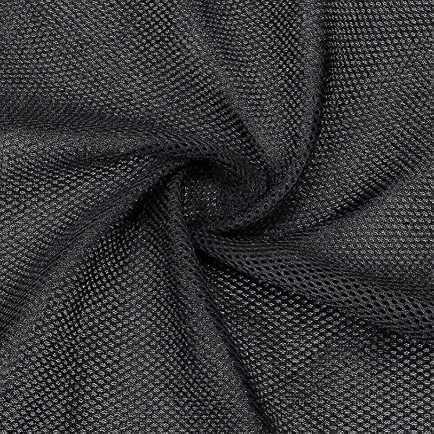 1pc Black Speaker Grill Cloth Speaker Fabric Cloth Stereo Grill Mesh Dustproof Polyester Speaker Grill