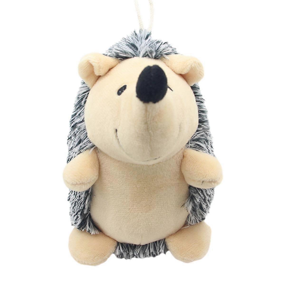 Dog Squeaky Toys Hedgehog Stuffed Plush Dog Chew Toys Durable Interactive Dog Toys for Small Medium