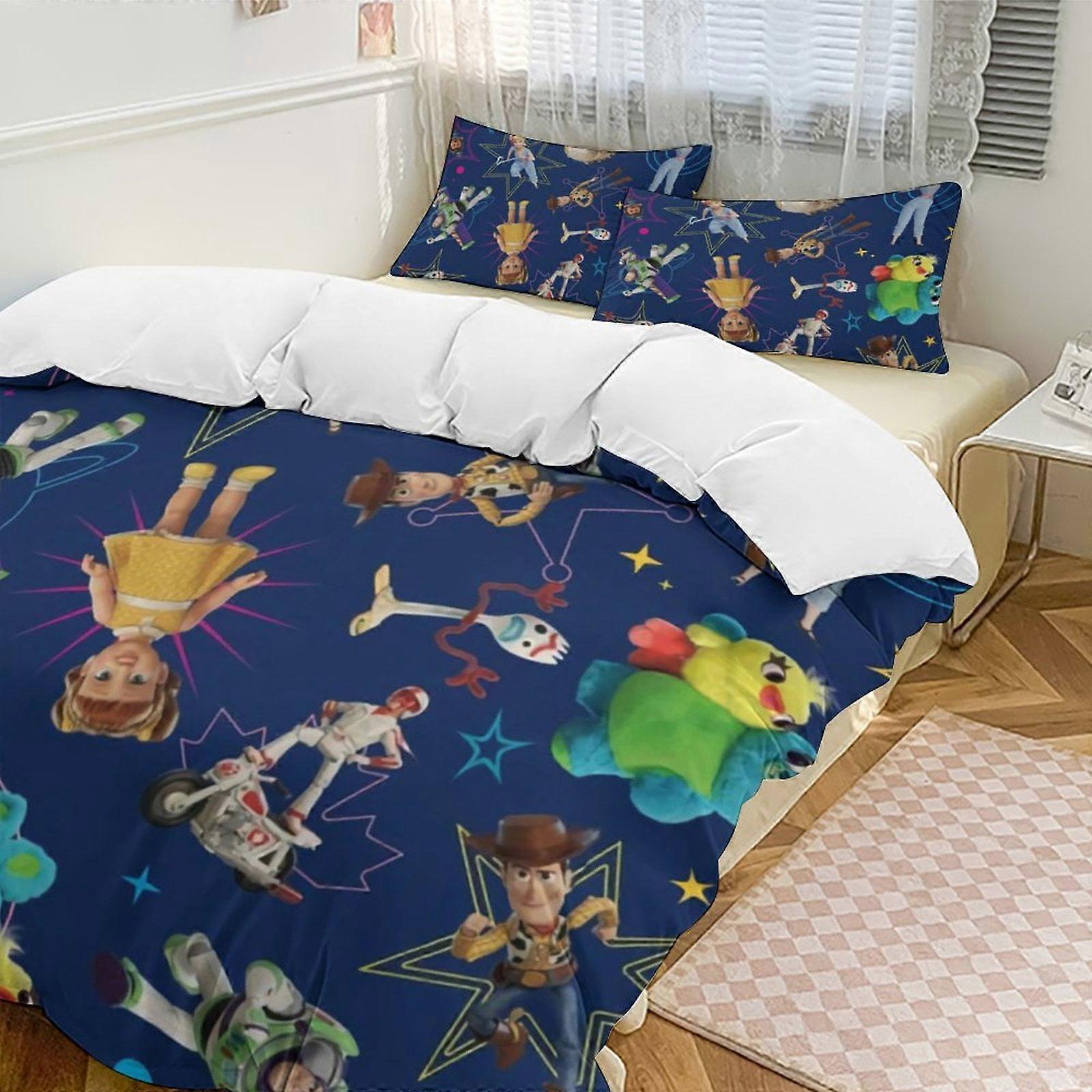 Bedding set WY543 Toy StoryCartoon Collection 3-Piece Comforter Set, Personalized Bedding Decor for Kids And Teens  Bed Sheets ZA543