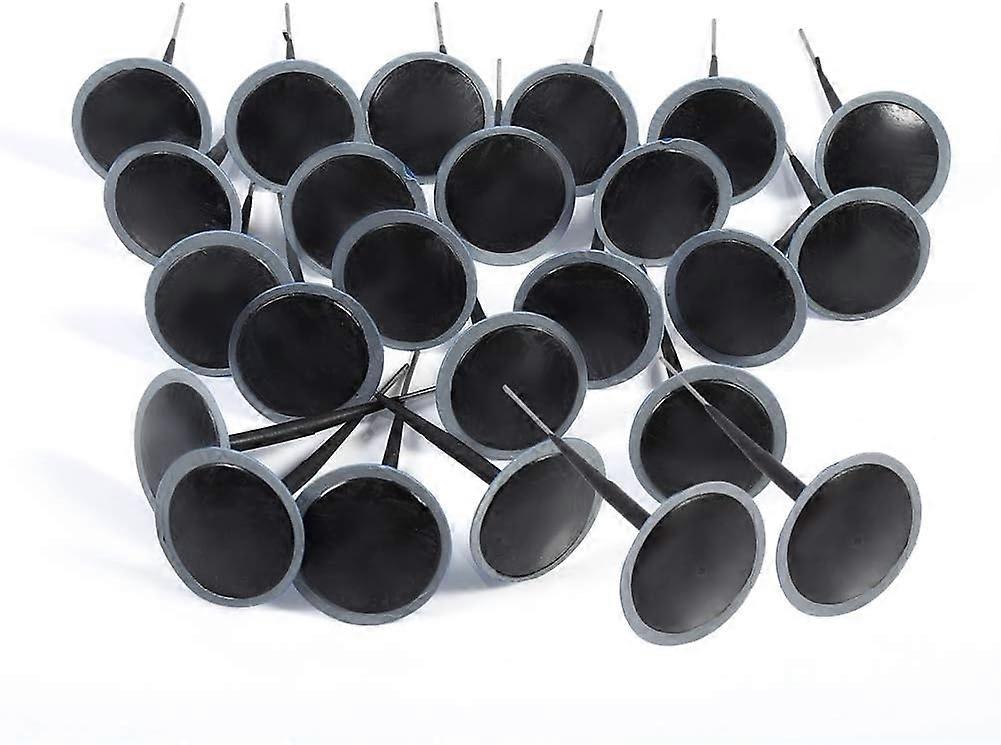 6mm Patch 24PcsTire Plug Patch, Wired Tubeless Tire Puncture Repair Mushroom Plug Patch