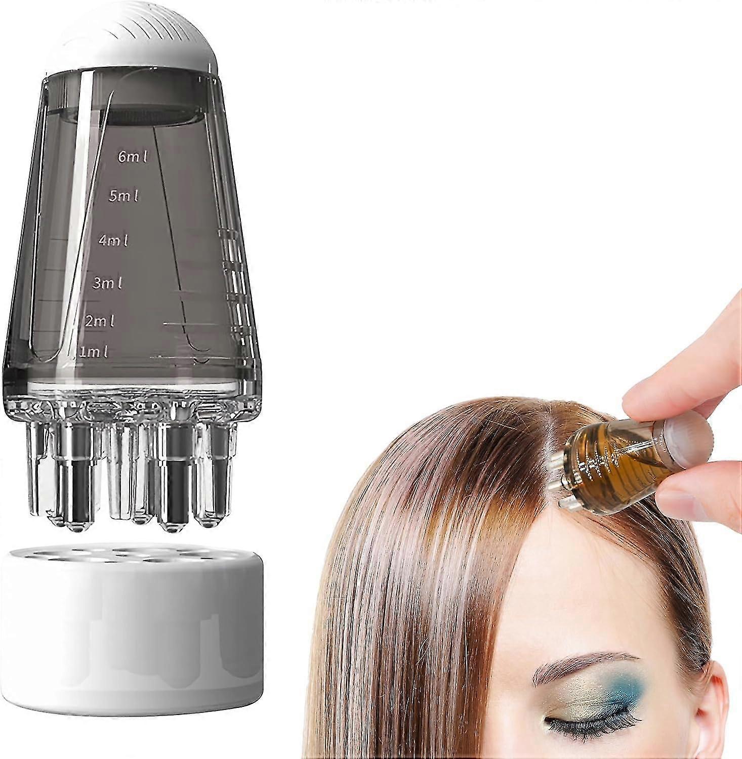 Scalp Applicator Comb, Hair Oil Applicator for Medicine ScalpHead Fluid Comb Essential Oil Hair Treatment Head Scalp Massager Brush