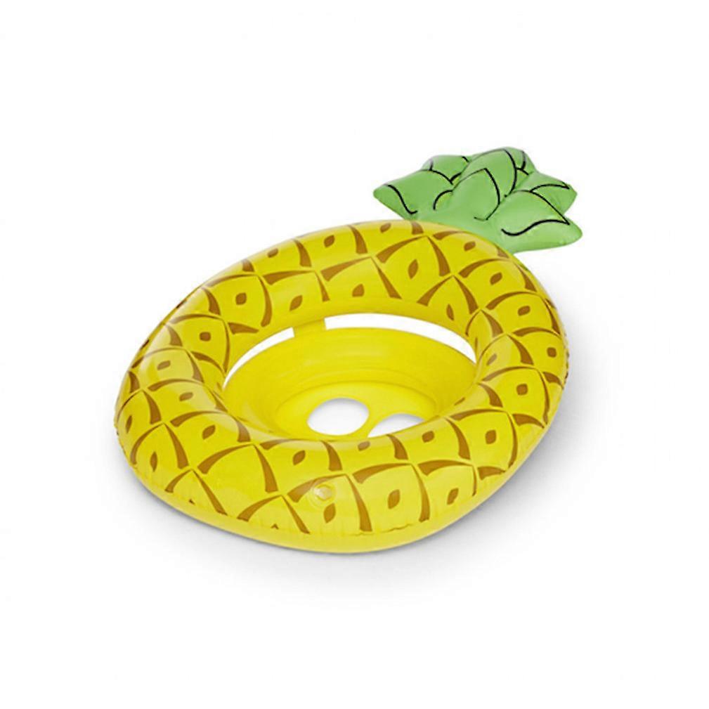 PVC Pineapple Swimming Ring Infant Inflatable Pool Float with Safe Seat