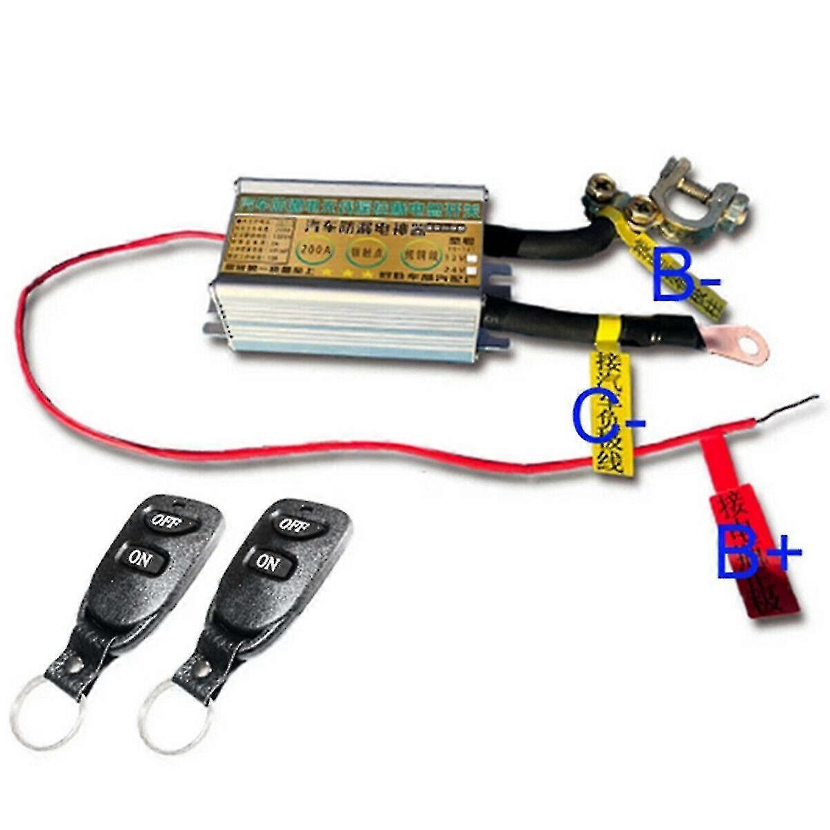 Wireless Remote Car Battery Isolator Power Cut Off Disconnect Master Kill Switch Play