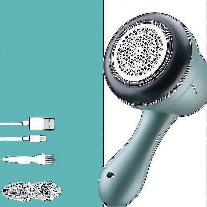 Fabric Shaver, Portable Lint Remover With 2 Replaceable Blades, Usb Rechargeable Lint Remover For Clothes Fabric1pcs-green Banmo