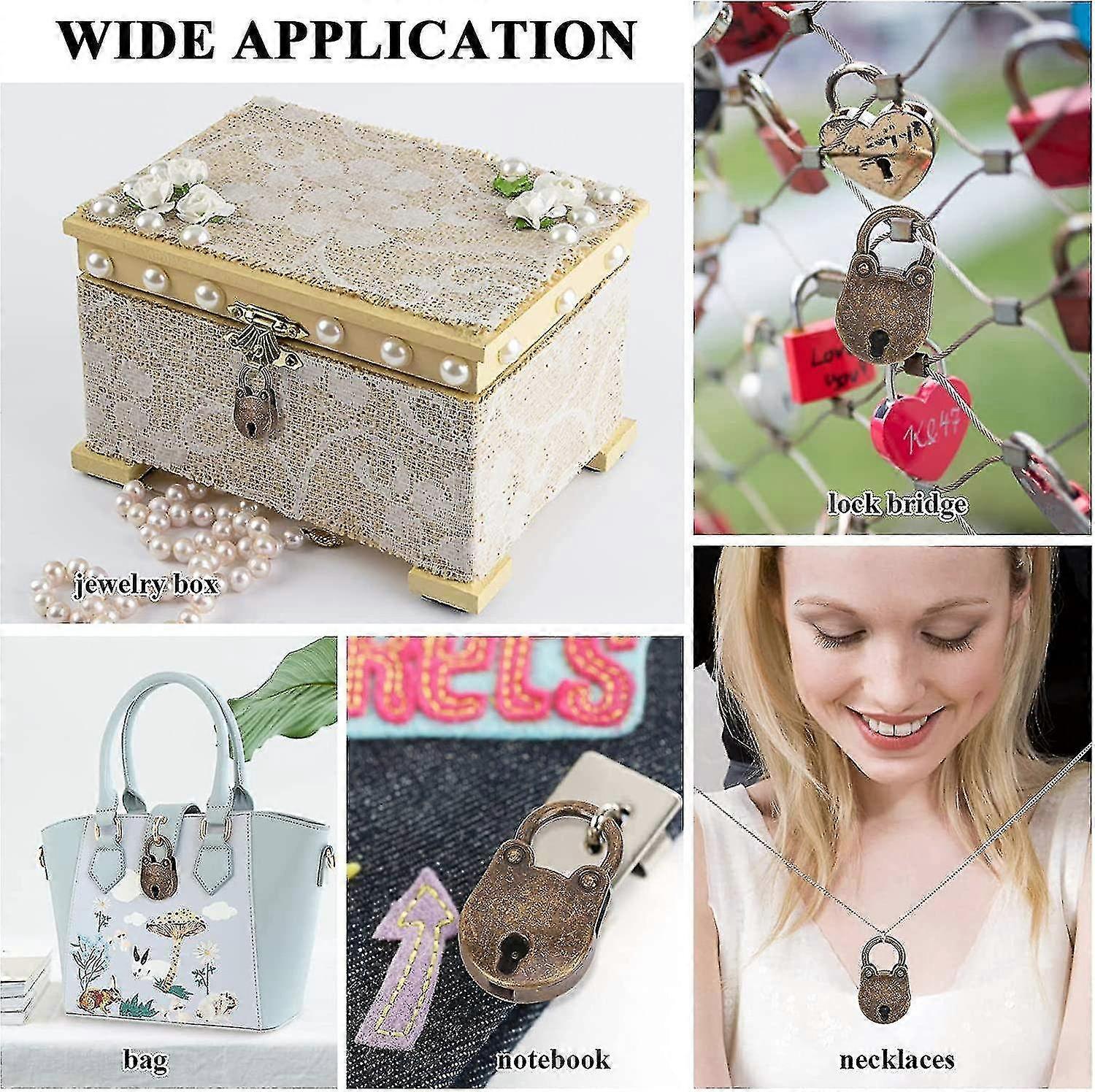FDXGYH Vintage Mini Bear Padlock Lock Antique Style | Ubuy
