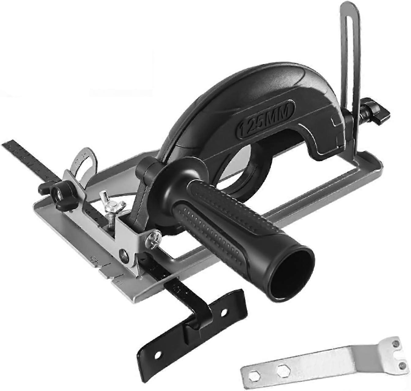 good Guide rail support for angle grinder  100/125 mm, protective frame for iron cutting, adjustable angle 0-45, cutting depth 0~40 mm (diameter 125 m