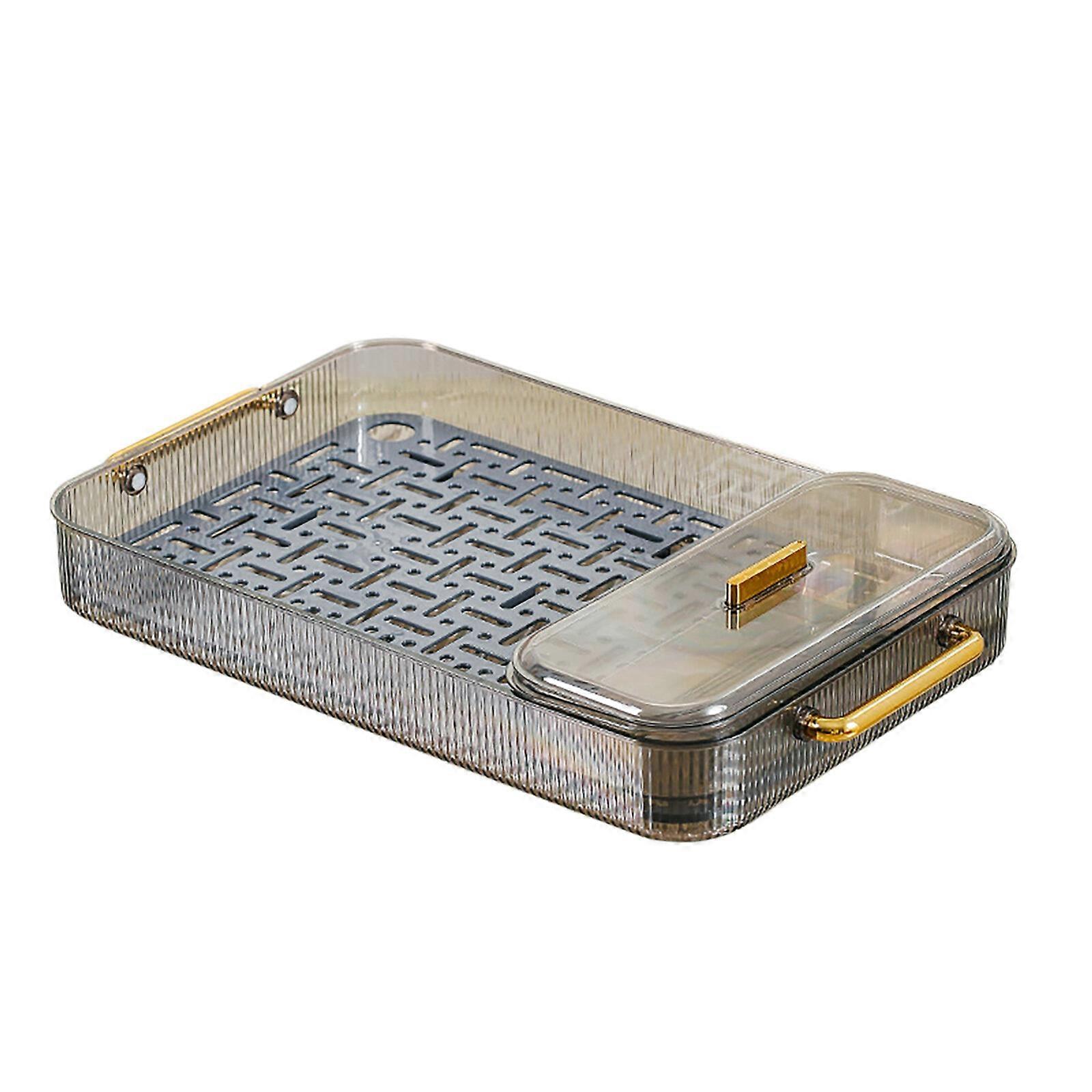 Cup Storage Tray with Water Drain Racks - Portable & Removable - Double-layer - Multifunctional & Durable