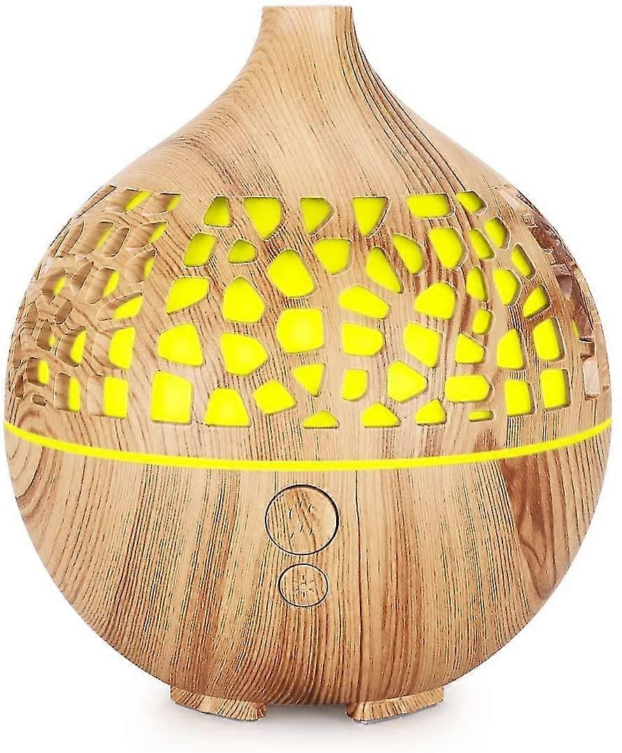 Essential Oil Diffuser,180ml Ultrasonic Aromatherapy Diffuser, Wood Grain Designed With 7 Color Led Lights And Auto Shut-off Function, Electric Diffus