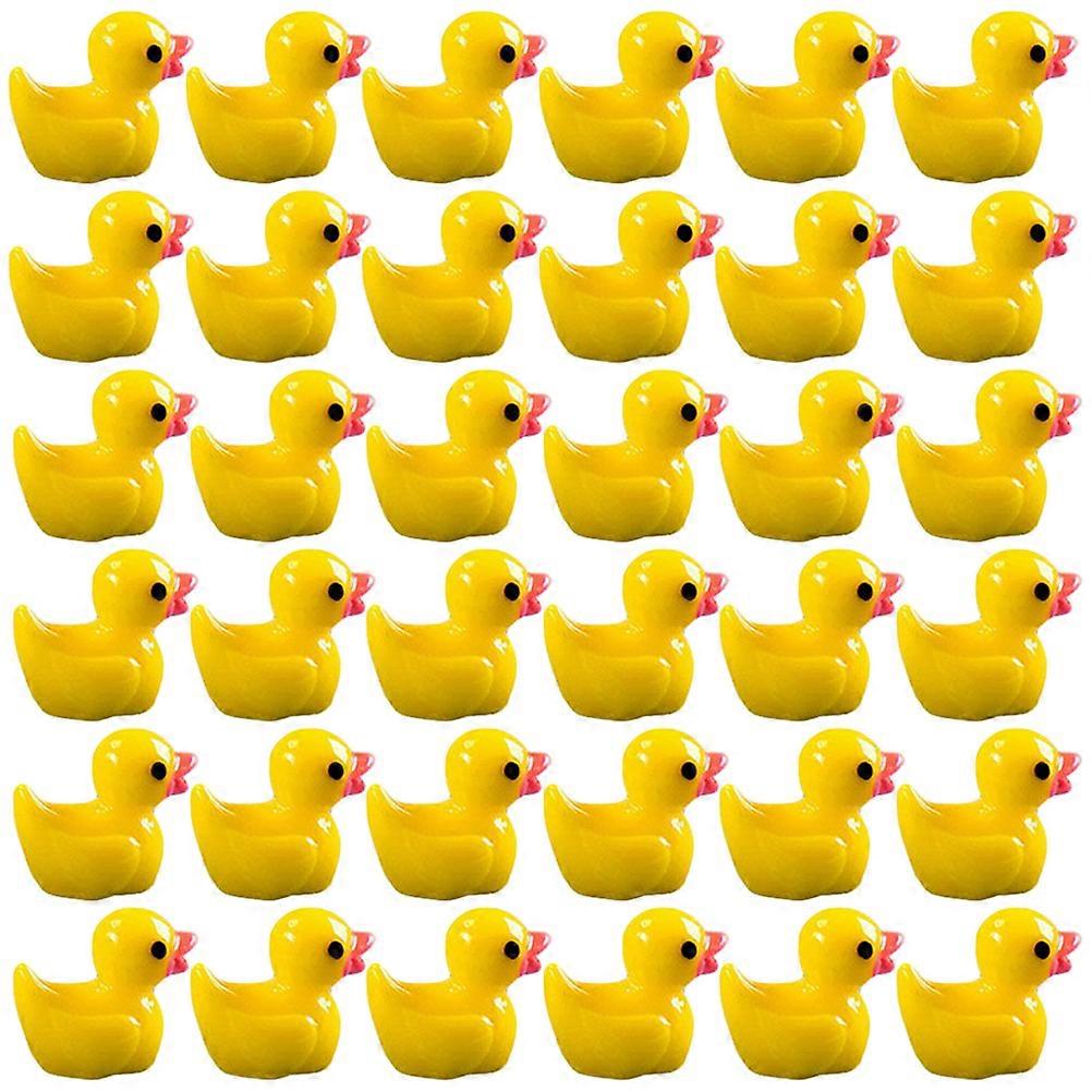200Pcs Desktop Duck Figures Multi-function Mini Figurines Decorative Mini Figures