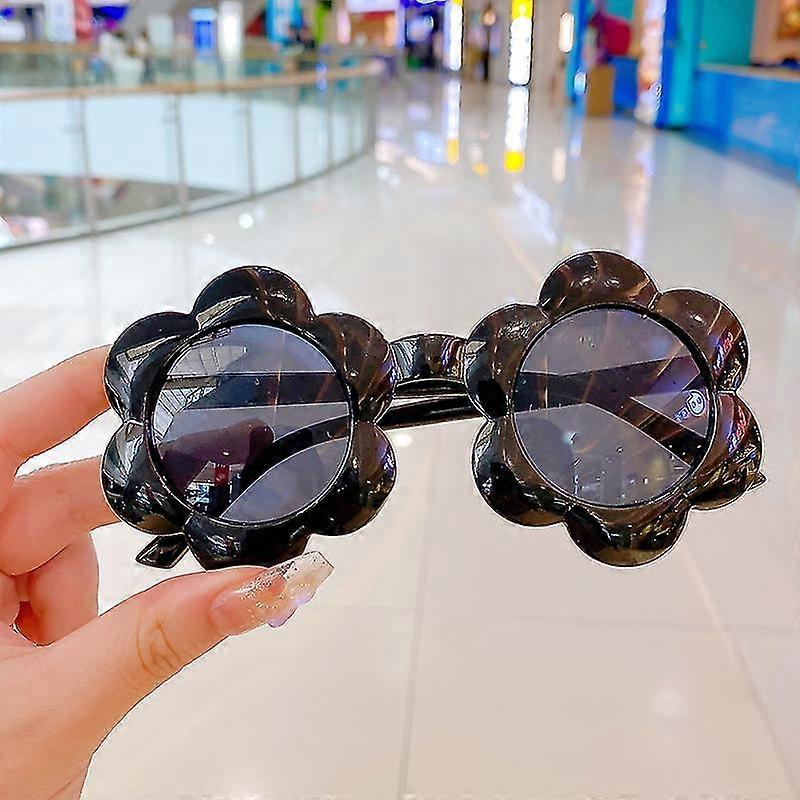 קיץ ילדים פרח אקרילי חמוד חיצוני הגנה מפני השמש משקפי שמש תינוקות בנות קלאסי משקפי שמש ילדים ילד Uv400 משקפי שמש