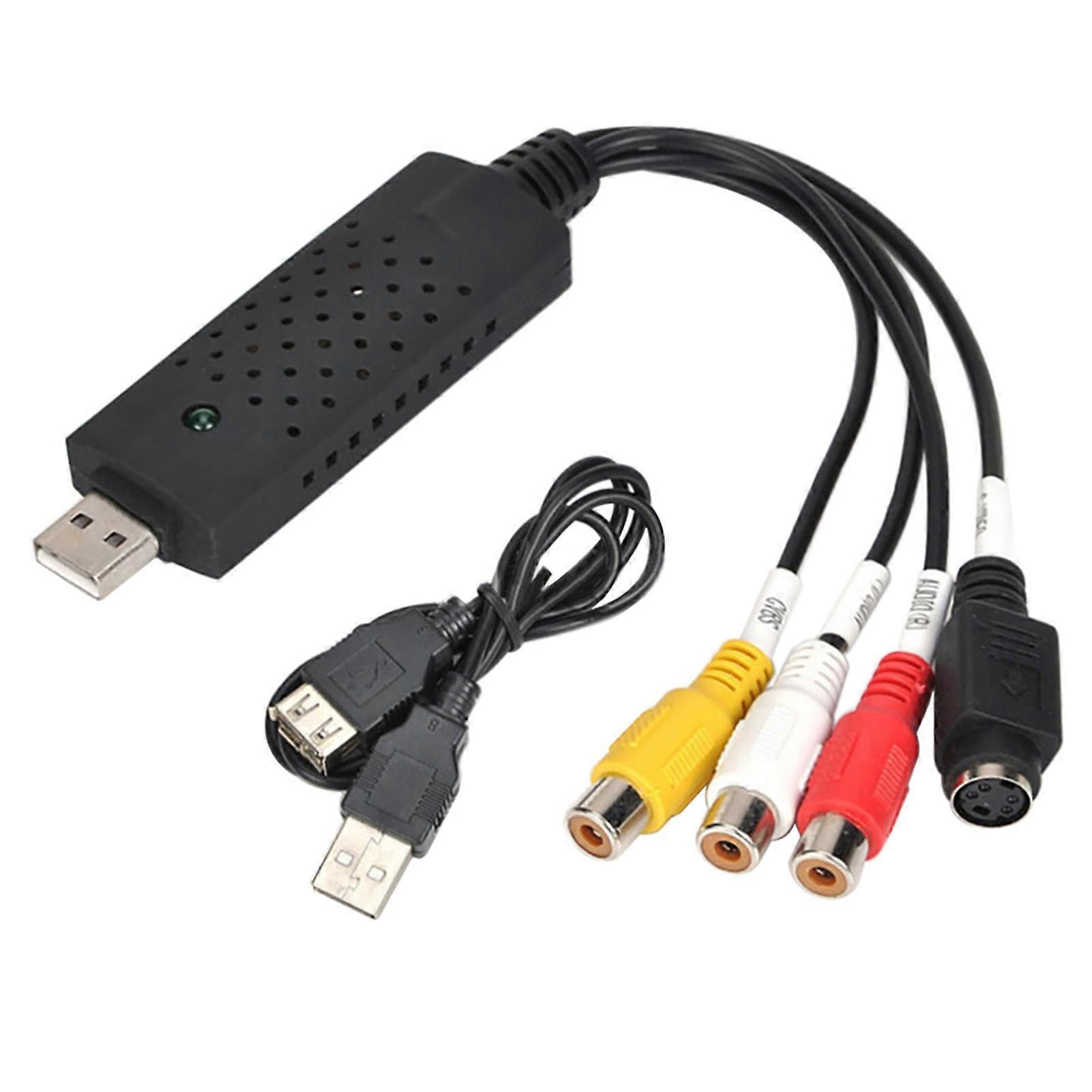 Pro USB 2.0 Video 256MB TV DVD VHS Capture Card Audio AV Adapter for Computer JIKAIX