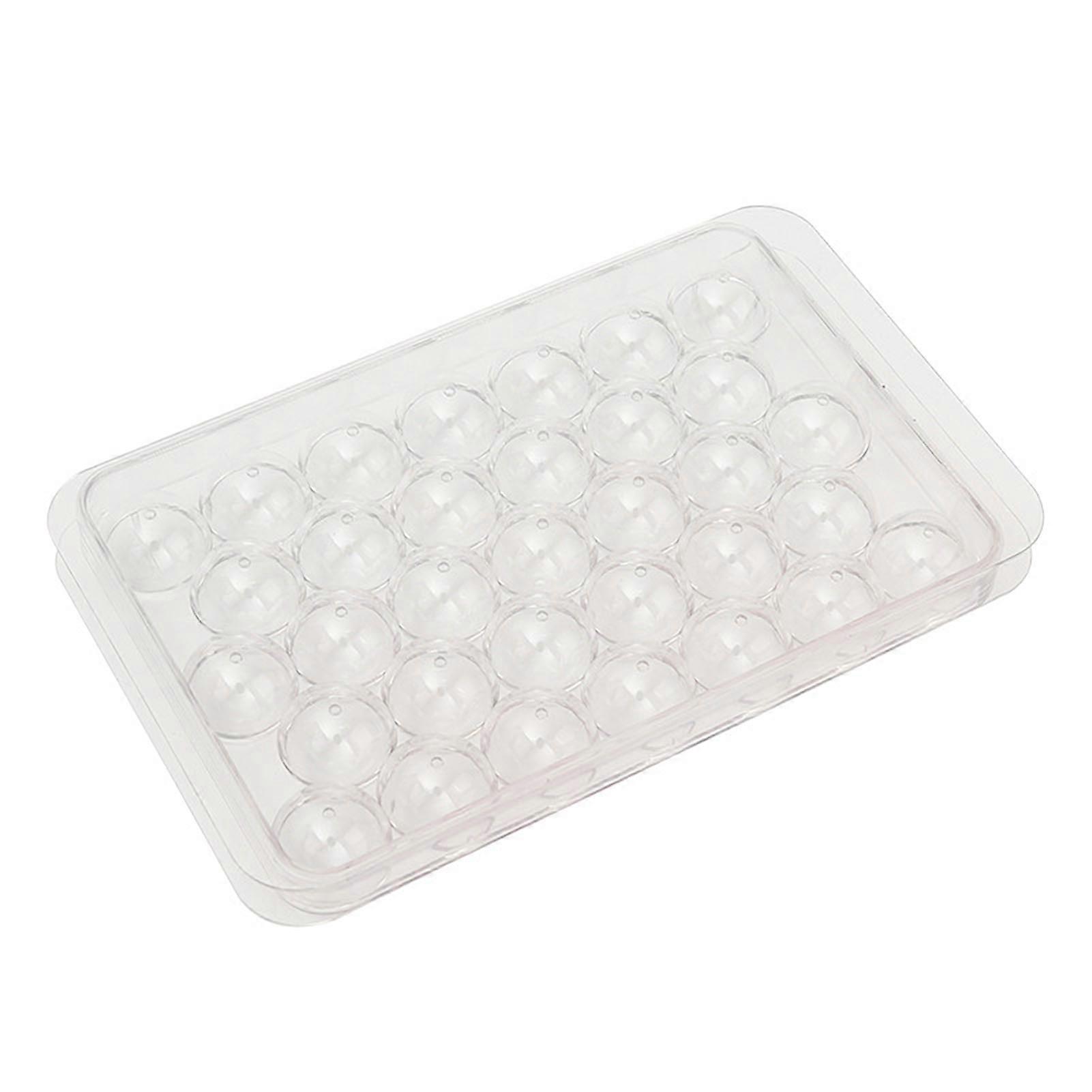 Ice Cube Mold Easy to Demould Convenient Cleaning Save Space with Lid Reused DIY Handmade 33 Spherical Ice Tray Juice Supply Jikaixiang