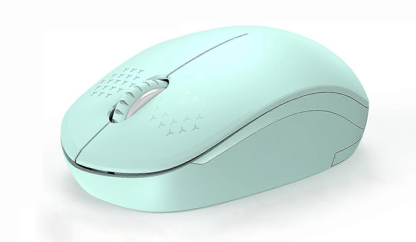 Wireless Mouse with USB Receiver - Quiet and Precise 1600 DPI Optical Sensor for Smooth Navigation