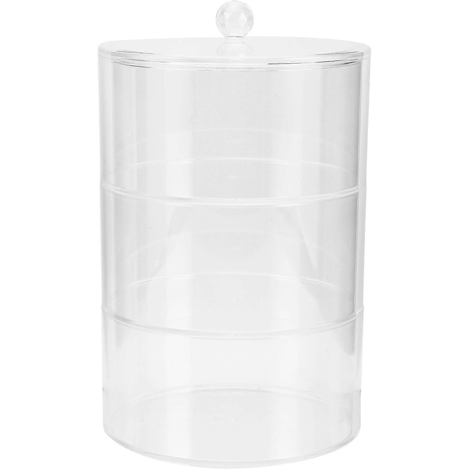 Multi-level Belt Organizer Box Desktop Transparent Jewelry Beads Holder Stackable Plastic Box