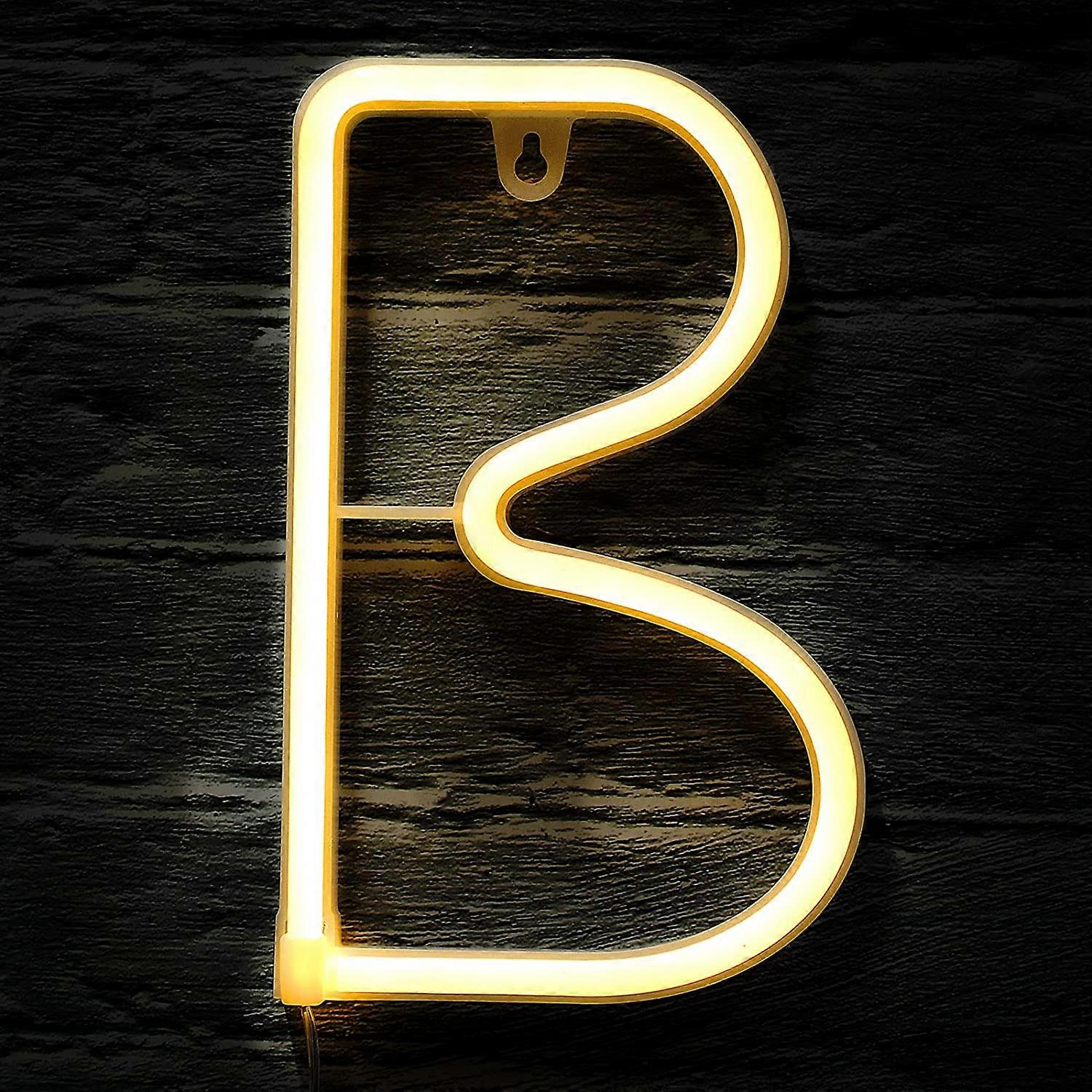 LED Neon Ceiling Light Alphanumeric Symbol Neon Light with Wireless Remote Control Switch