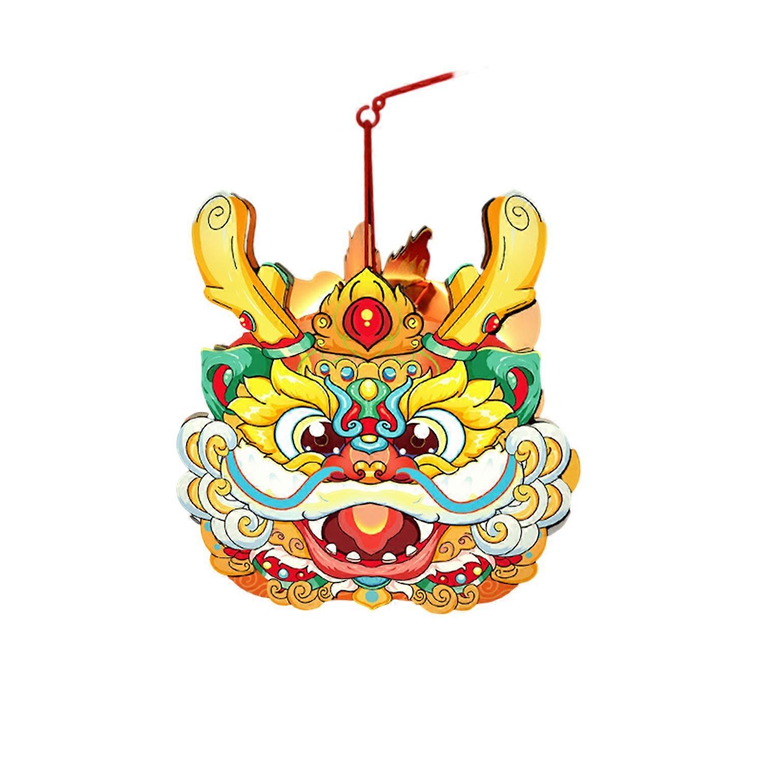 DIY Handmade Materials Handheld Lantern Chinese Style Spring Festival Retro Traditional Paper