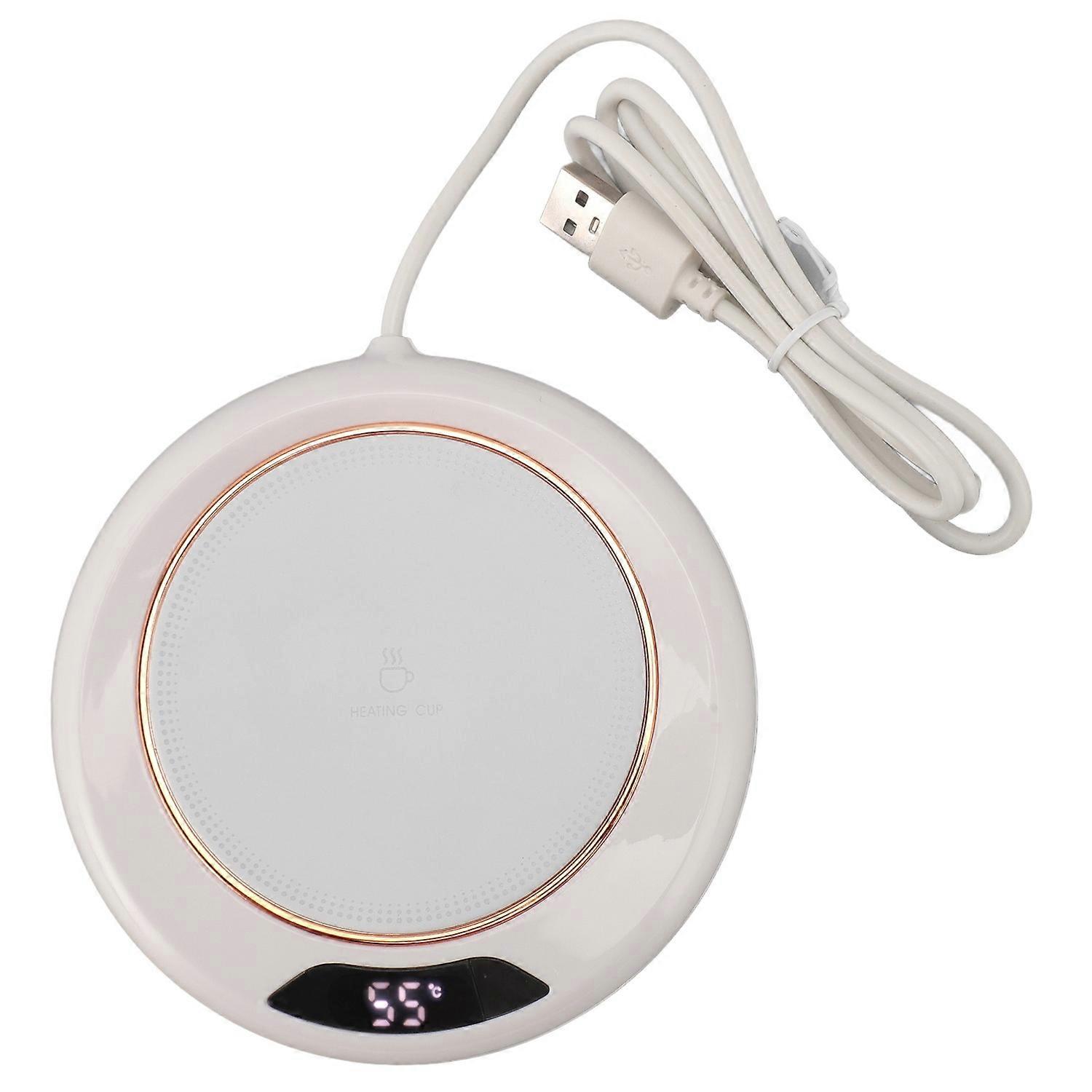 Electric Coffee Warmer 3 Temp Settings Timer USB Power Supply Automatic Coffee Heater for Home 