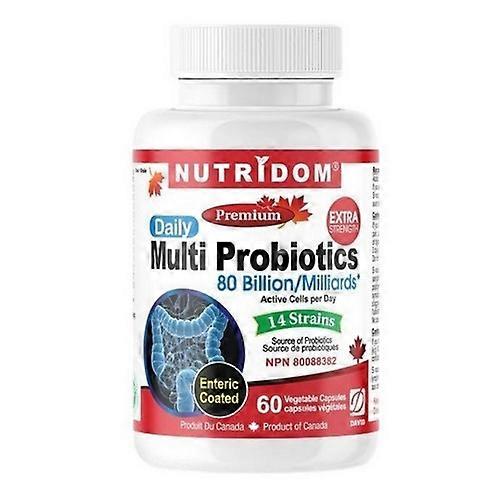 Nutridom Multi Probiotics 80B, 60 VegCaps