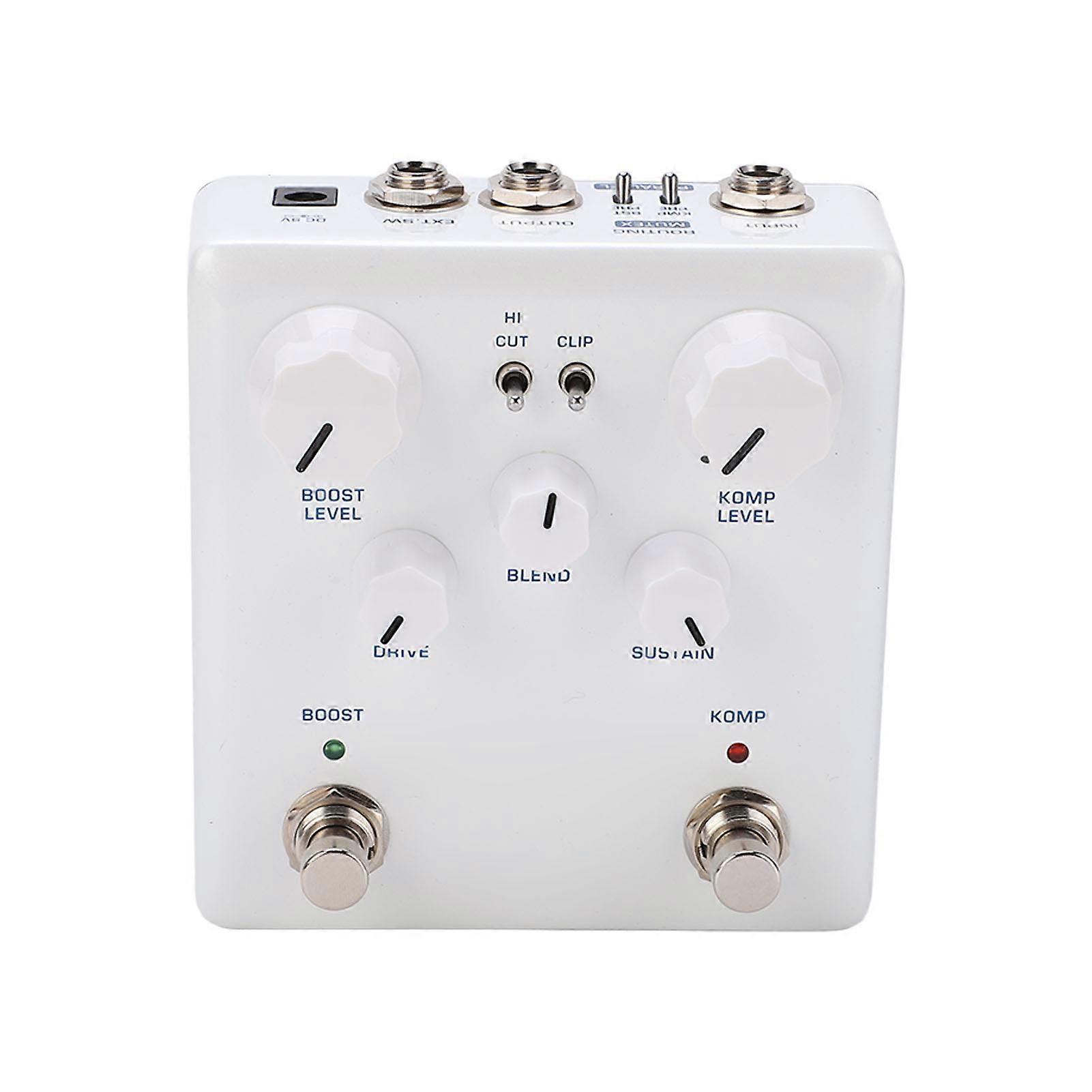 Booster and Compressor Effect Double Pedals Combination Pure Analog Effector DC 9V 20mA