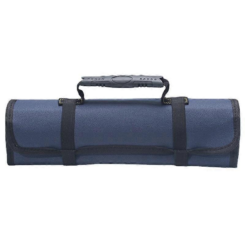Large Wrench Roll Up Tool Roll Pouch Bag with 22 Pockets, Waterproof Canvas Wrench Roll Organizer Bag for Craftwork Electrician