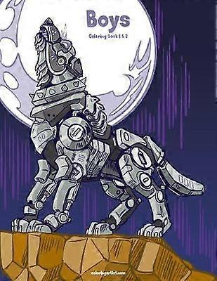 Boys Coloring Book 1 & 2
