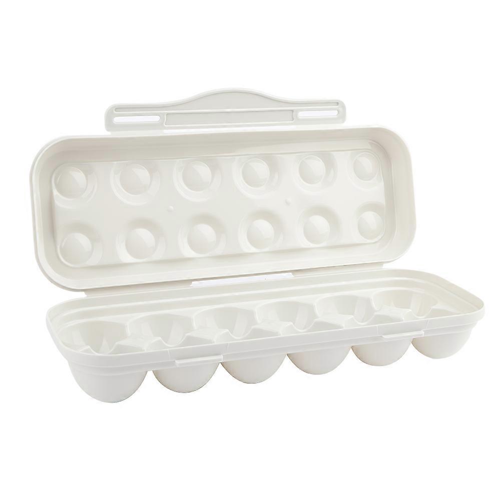 Egg Tray Storage Box Case Eggs Holder Container Organizer with Lid for Kitchen Home