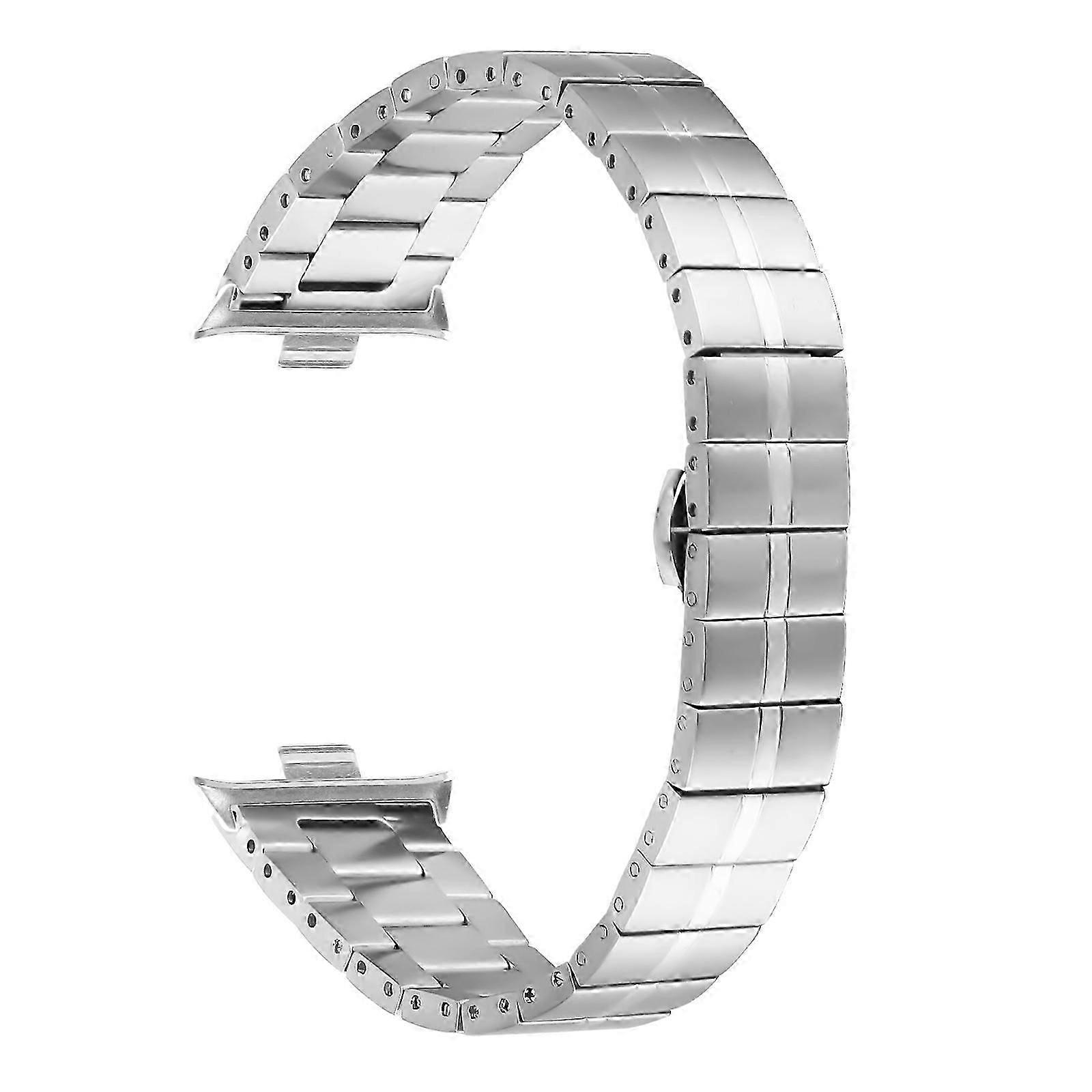 For Xiaomi Redmi Watch 4 Line Design Stainless Steel Strap Replacement Wrist Band