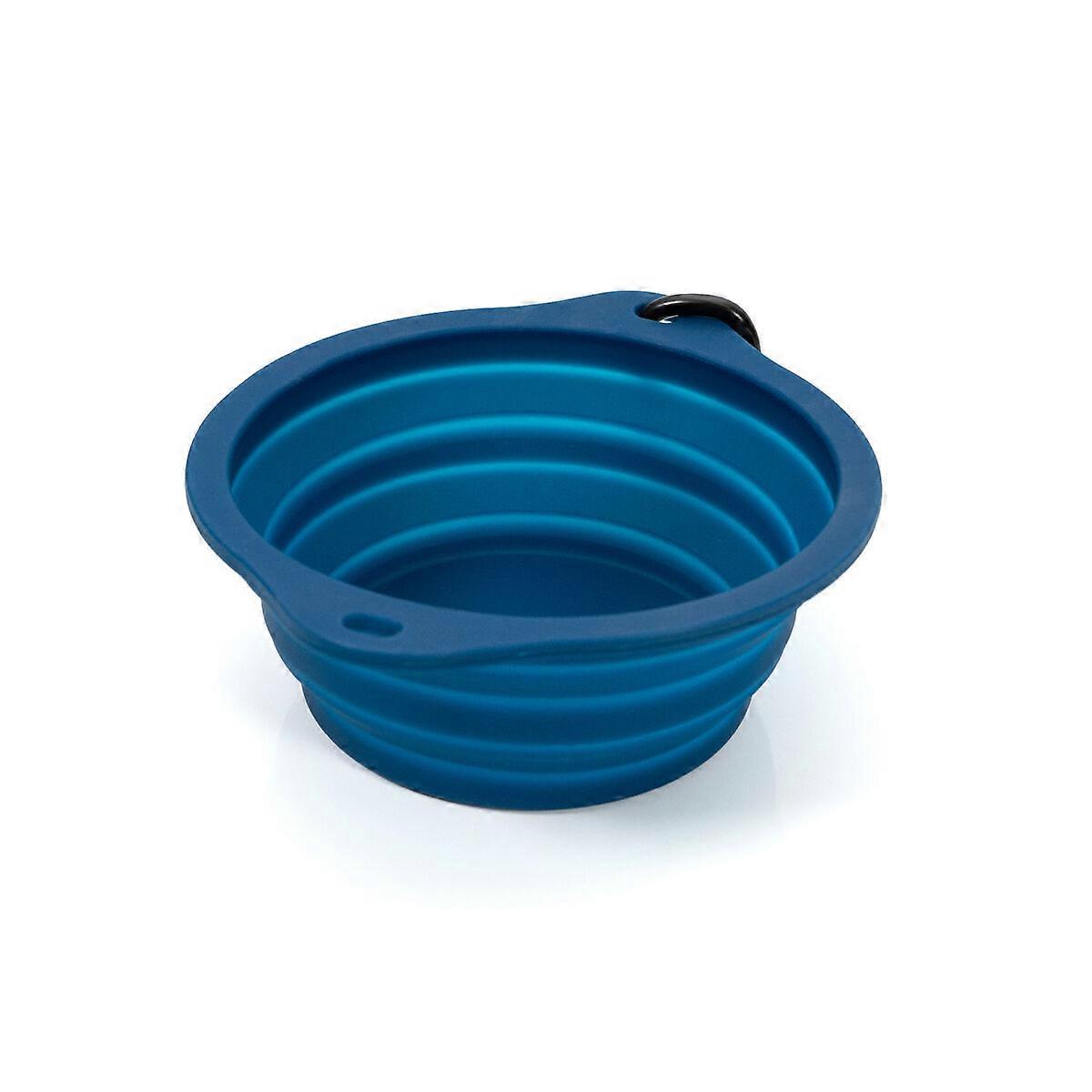 Collapsible Food Bowl Gloria Blue Silicone Aluminium 550 ml