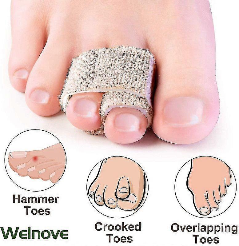 8 csomag kalapácslábujj-kiegyenesítő a kalapácslábujjak, törött lábujjak, görbe lábujjak és átfedő lábujjak kiegyenesítéséhez a kalapácslábujjak, a törött lábujjak, a görbe lábujjak és az átfedő lábujjak kiegyenesítéséhez