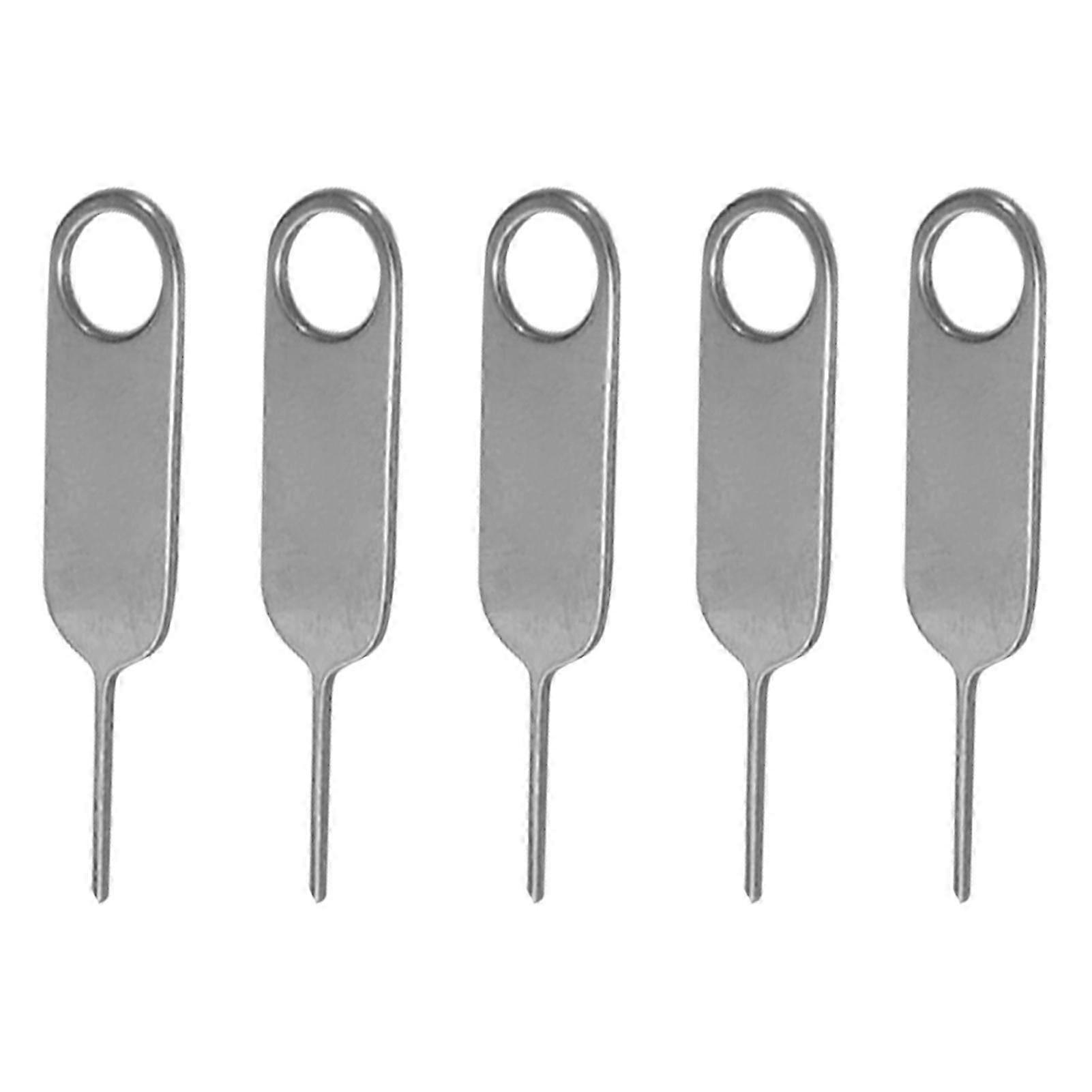 5Pcs Card Pin Burr-free Not Easy to Deform Compact Size SIM Card Tray Ejector Needle for Cellphone