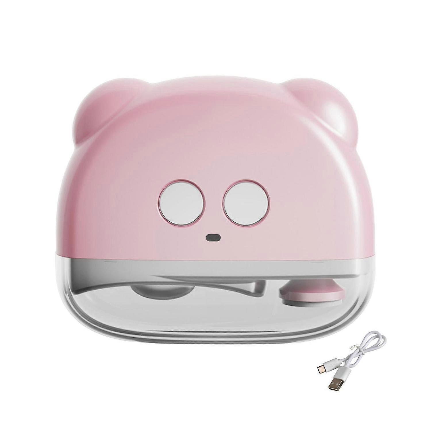 Electric Nail Clipper Polisher with LED Light 3-Speed Adjustable USB Rechargeable Automatic