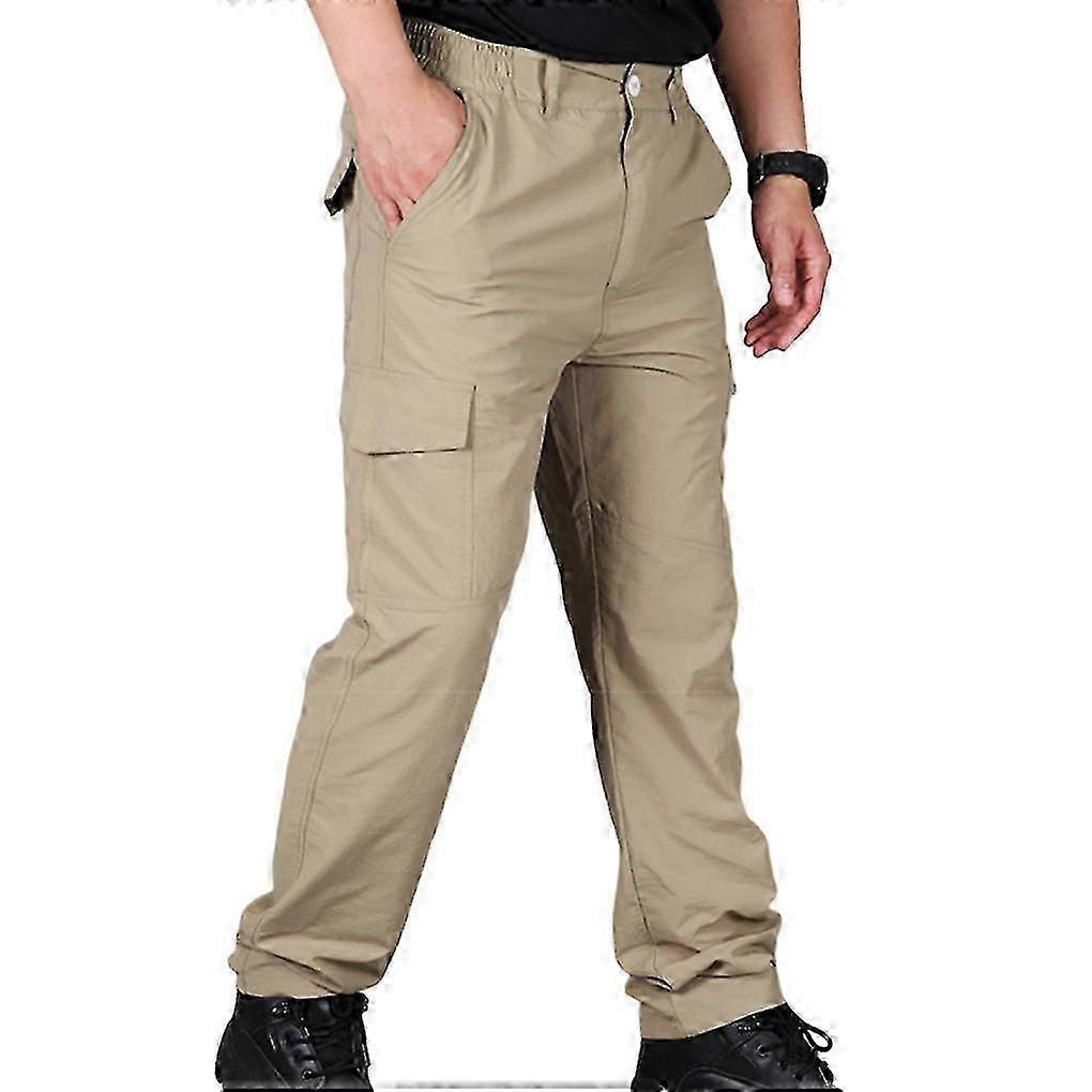 Men Cargo Pants Quick Drying Training Overalls Hiking Mountaineering